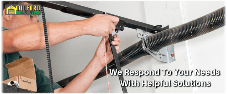 Broken Garage Door Spring Milford MA